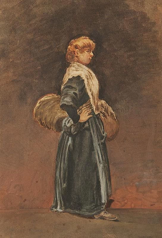  9-Alphonse Moutte-Donna con cesto 